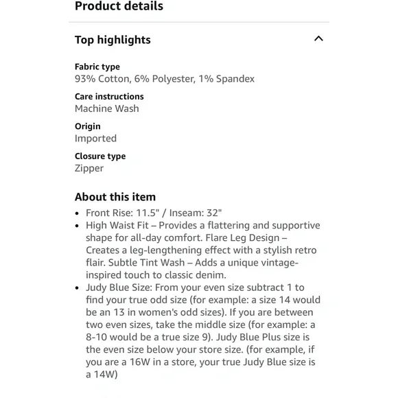 NWT Judy Blue Womens Medium Wash High Waist Flare Jeans Size 13/31 - Picture 12 of 12